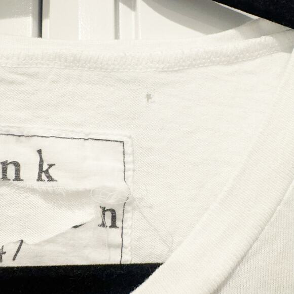 Frank & Eileen Crew Neck Aiden Vintage Muscle Tee Cap Sleeve White Size M NWOT - Picture 12 of 12